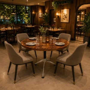 Brown Round Table DT-02