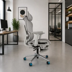 Full White Office Chair EC-08